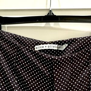 Alice & Olivia Polkadot Wide Leg Pants
